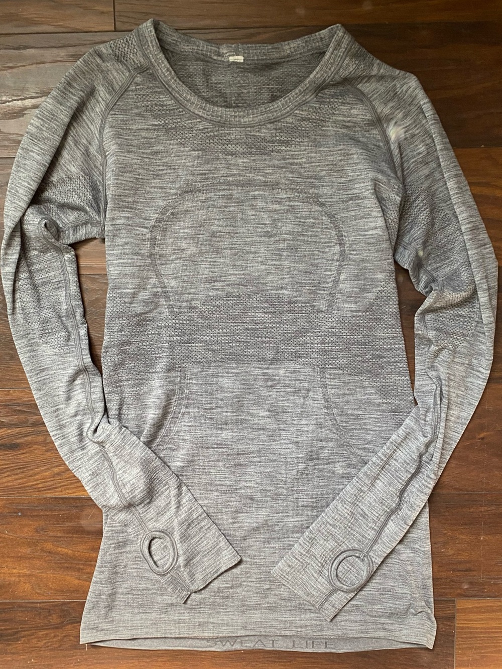 lululemon athletica Heathered Gray Seamless Long-Sleeve Top